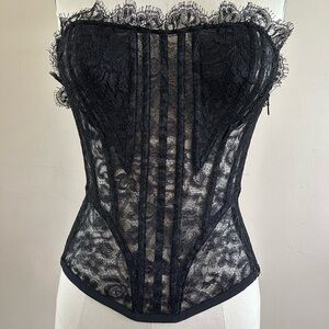 Black lace La Perla Corset